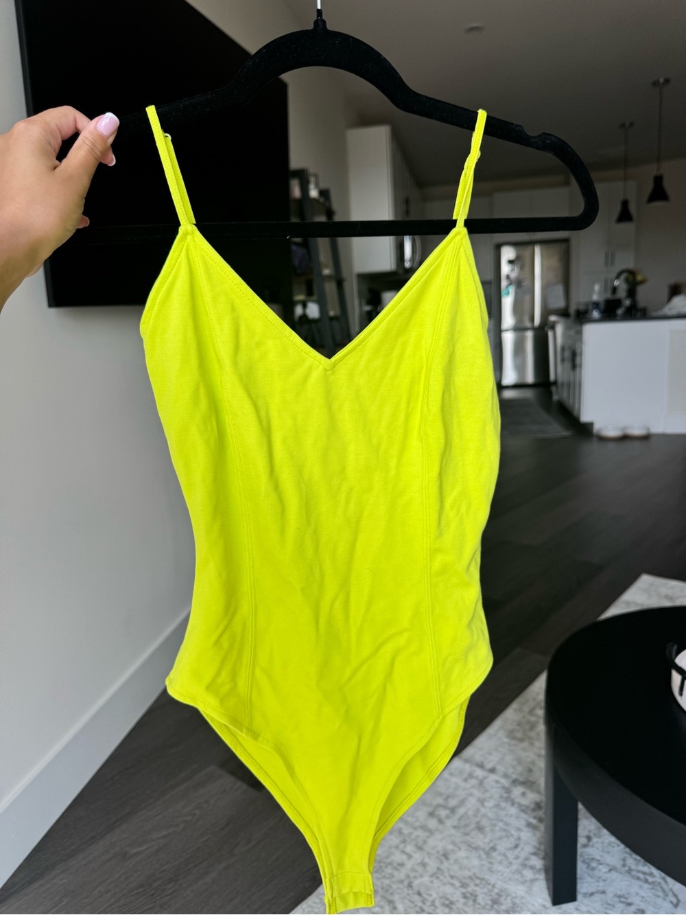 Forever 21 Neon Lime Camisole Bodysuit